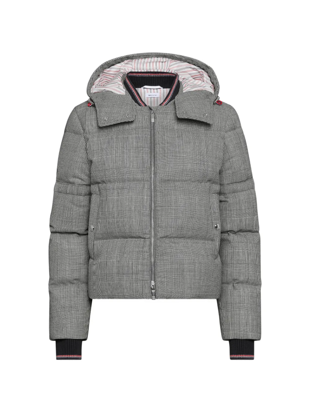 Thom Browne patterned hooded jacket | gris | Image 1