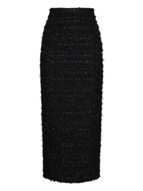 Thom Browne satin ribbon frayed skirt