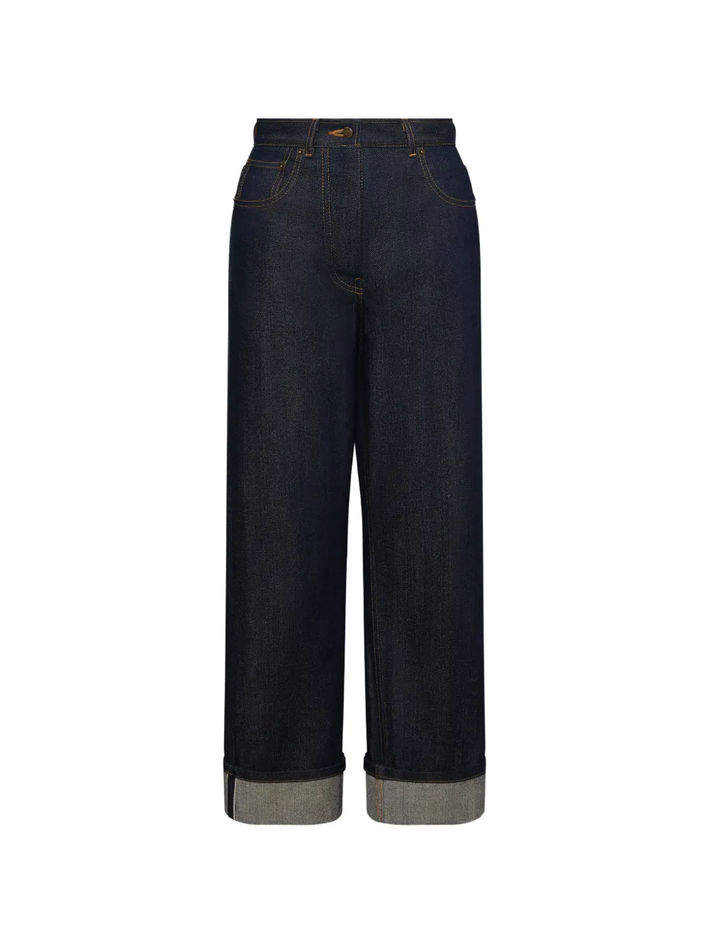 Thom Browne five-pocket cuffed jeans - Blu