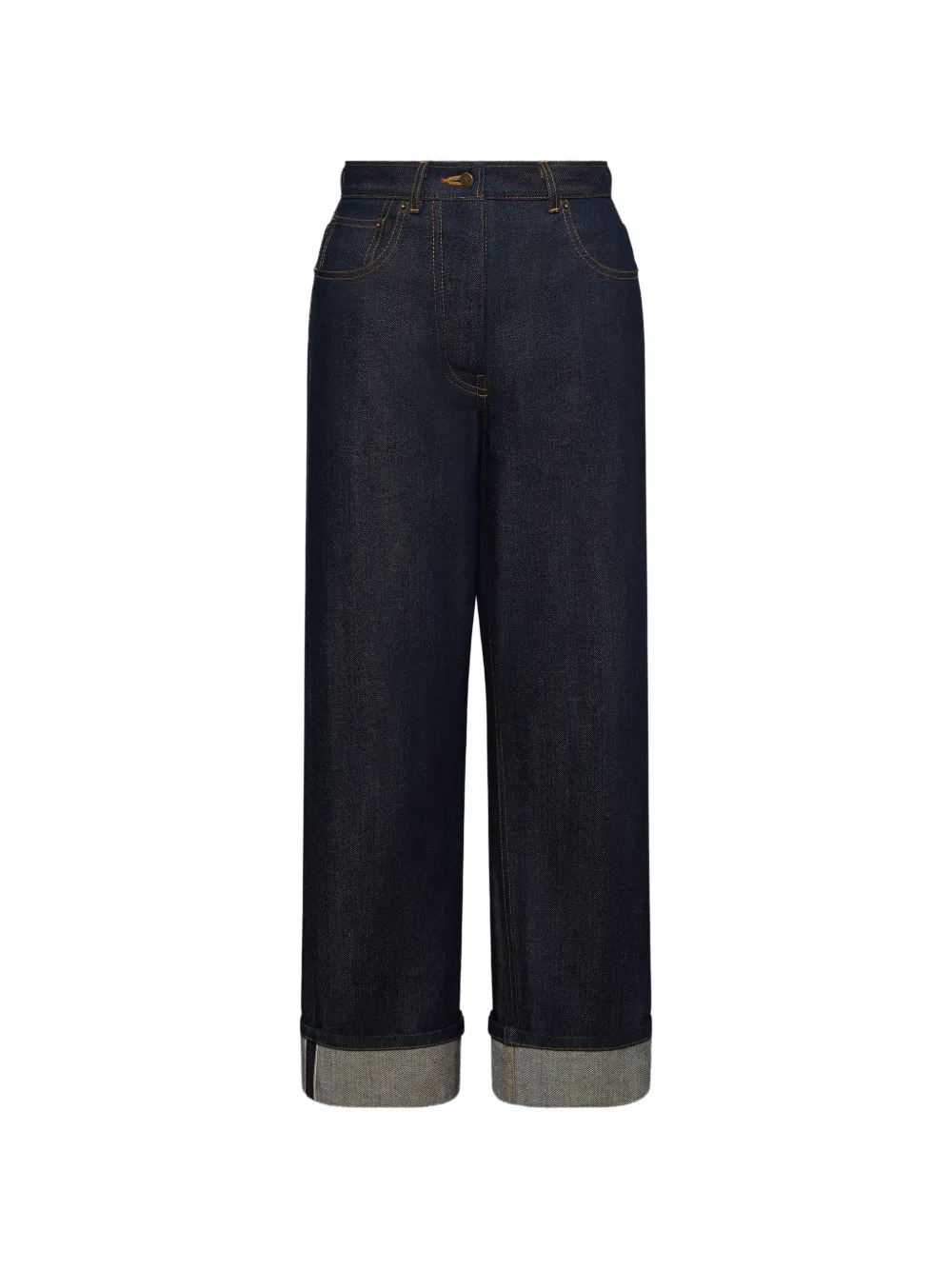 Thom Browne five-pocket cuffed jeans - Blu