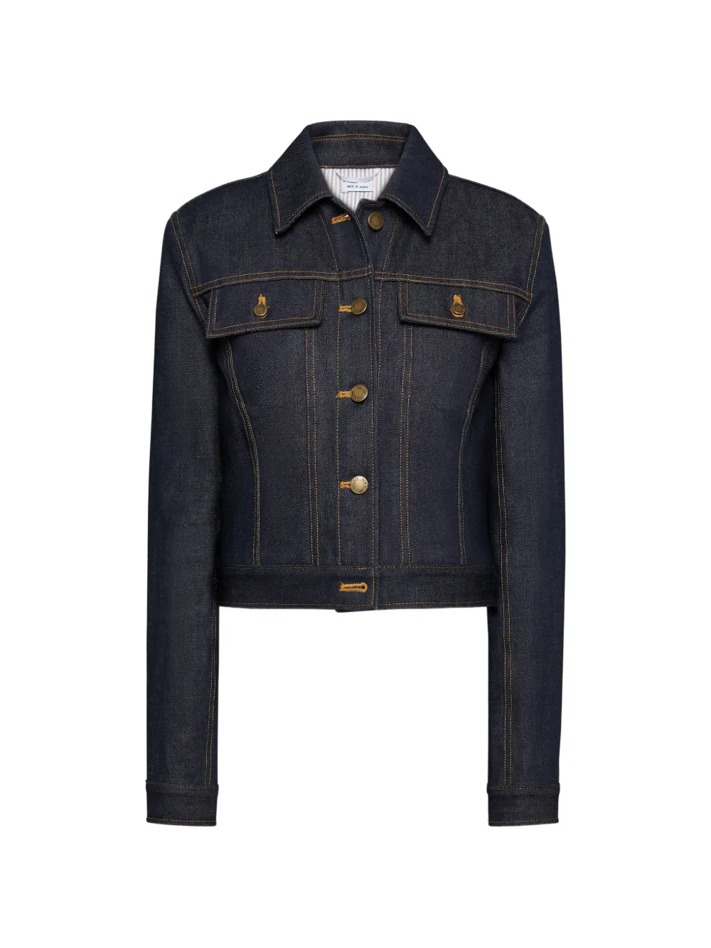 Thom Browne pointed-collar denim jacket - Blu
