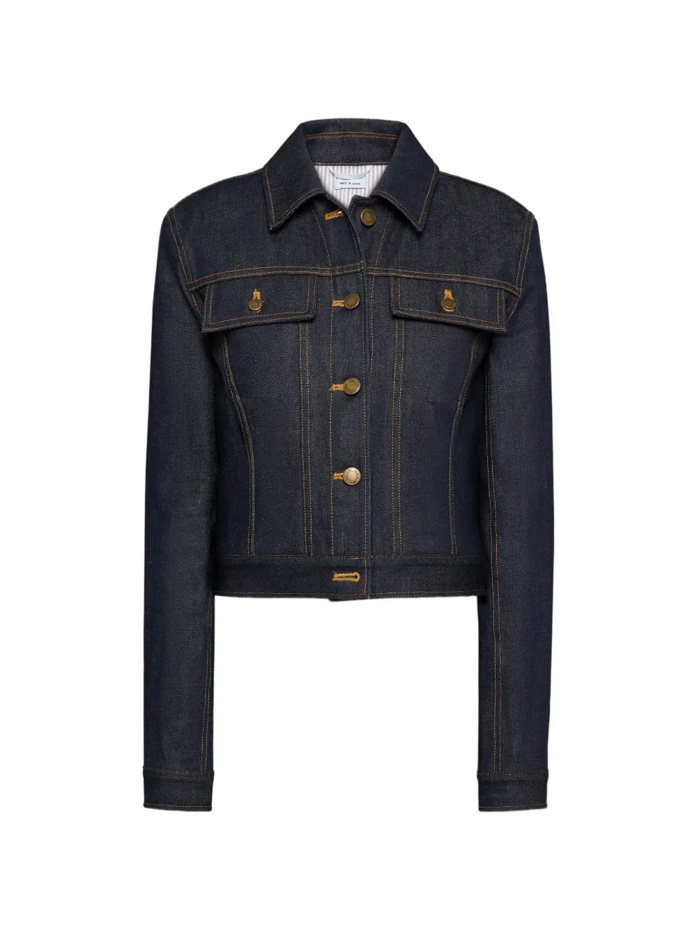 Thom Browne selvedge denim shrunken jacket