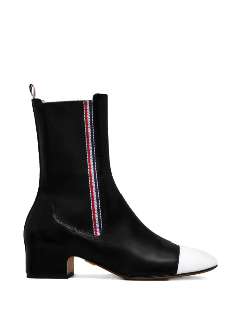 Thom Browne botas chelsea con puntera en contraste