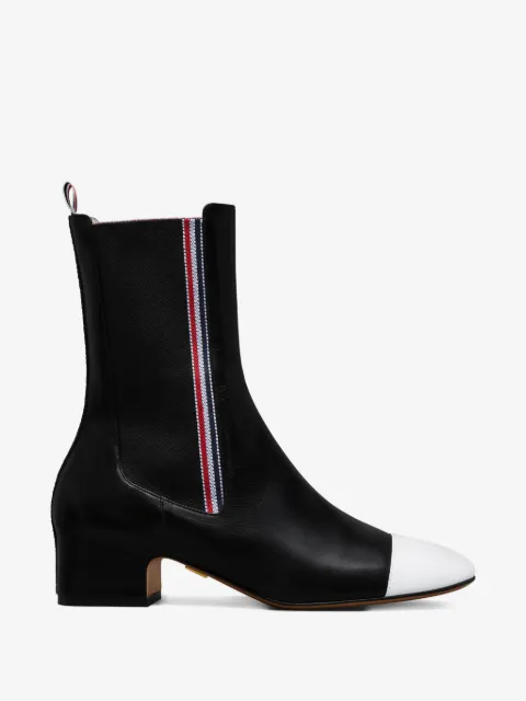 Thom Browne botas chelsea con detalle de rayas