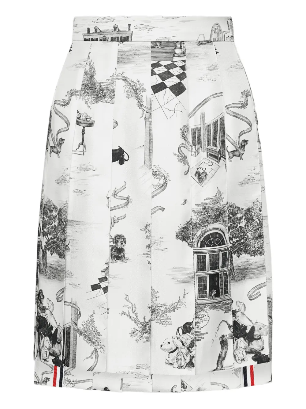 Thom Browne falda corta Toile | blanco | Image 1