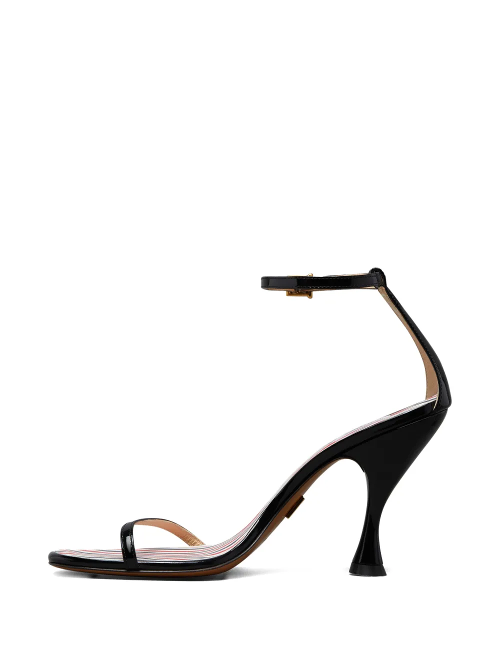 Thom Browne stripe-detail sandals Zwart