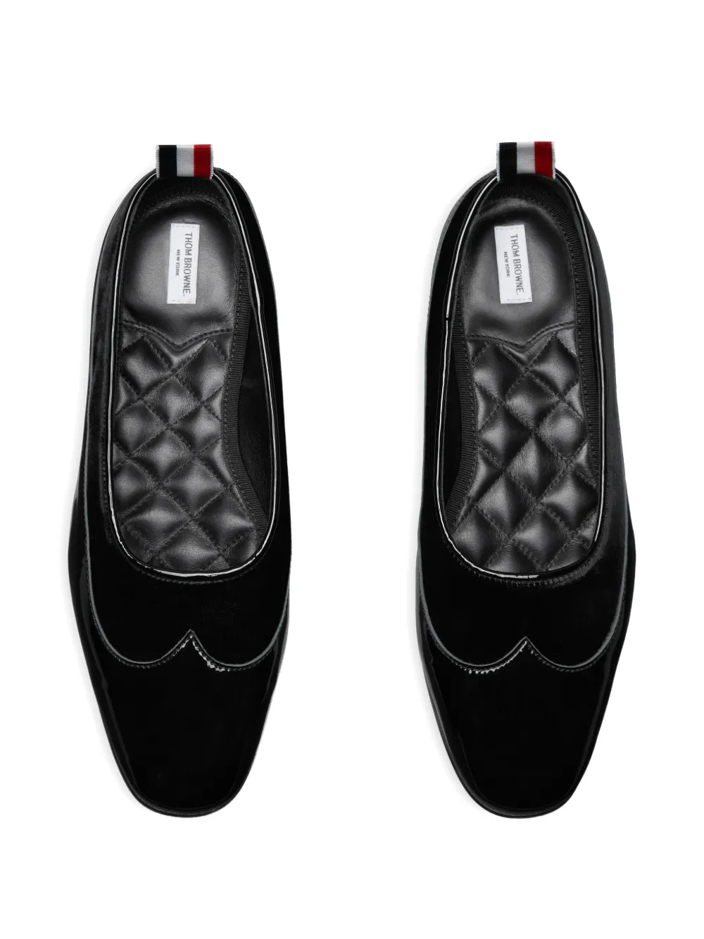 Thom Browne Opera patent-leather pumps Zwart