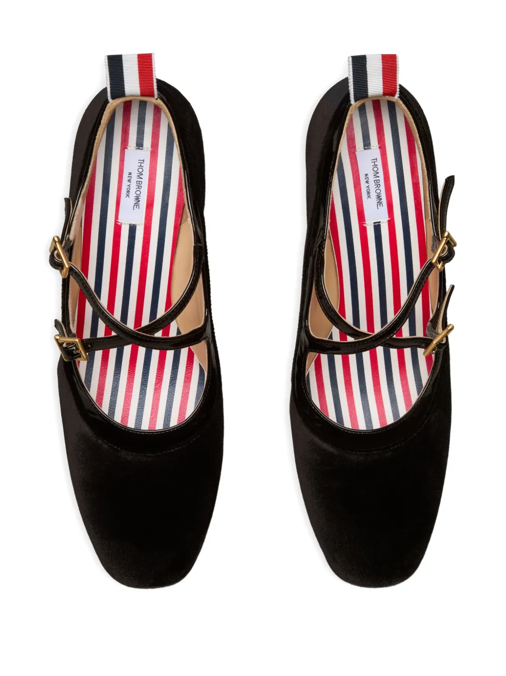 Thom Browne Thom John criss-cross buckle pumps Zwart