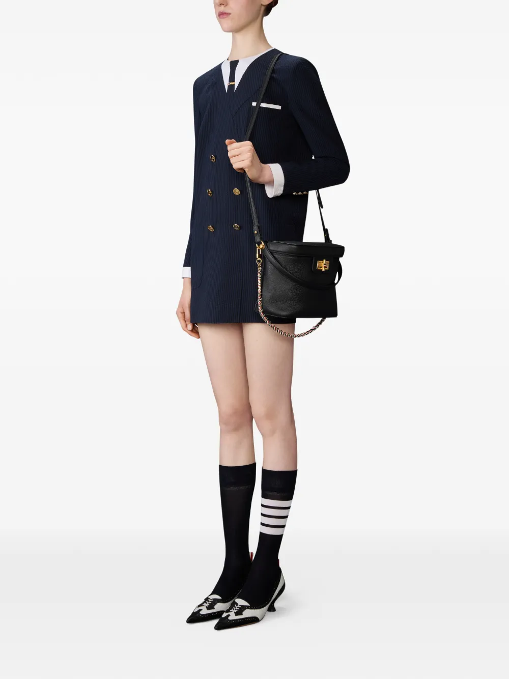 Thom Browne Bewerkte shopper - Zwart