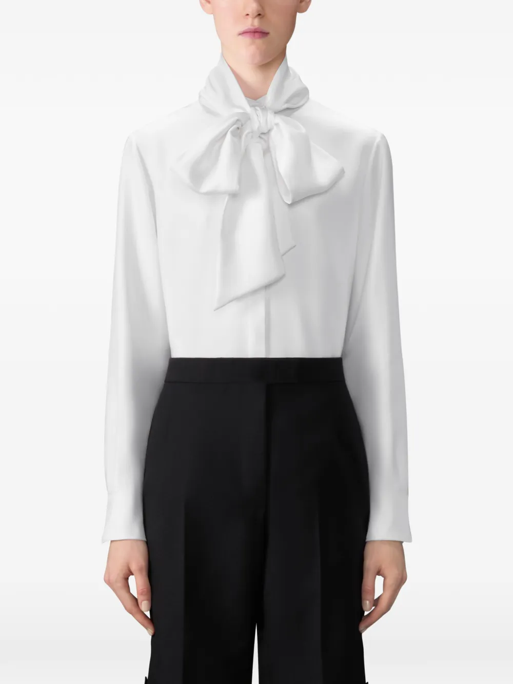 Thom Browne Detachable Collar Twill Shirt In White