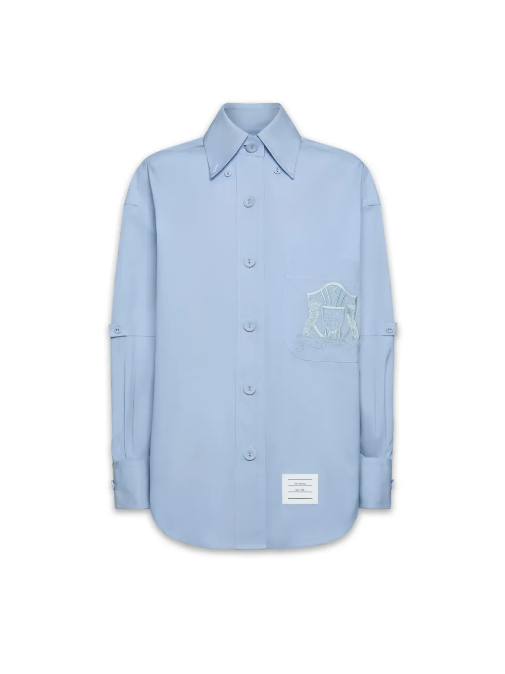 Thom Browne Camicia con ricamo - Blu
