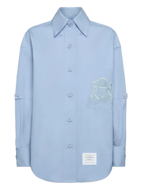 Thom Browne crest embroidery armband shirt