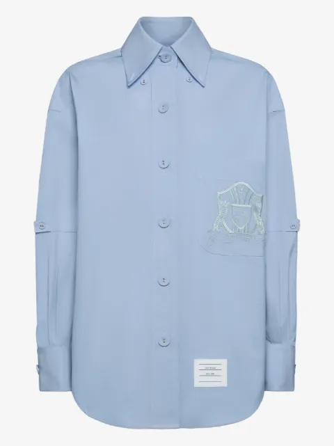 Thom Browne crest embroidery armband shirt
