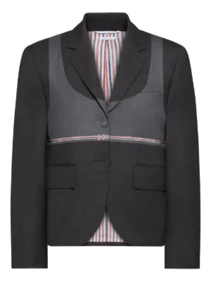 Thom Browne チェック ジャケット | グレー | FARFETCH JP