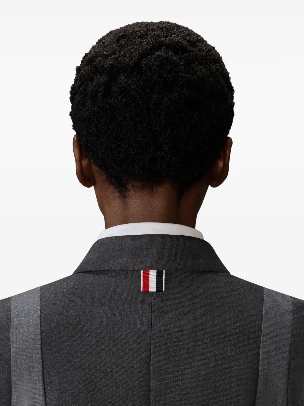 Thom Browne Twill jack met trompe-l'oeil Grijs
