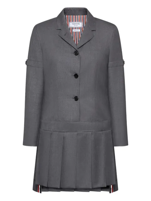 Thom Browne twill pleated mini dress