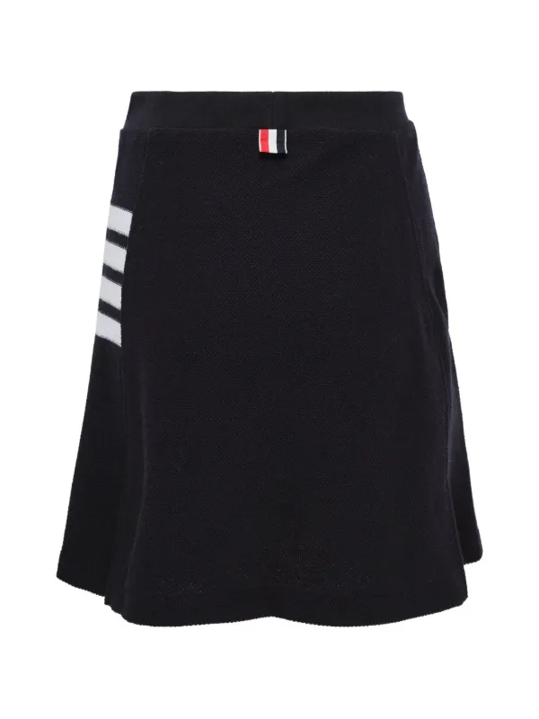 【タグ付き新品正規品】THOM BROWNE 4BAR ミニプリーツスカート Thom Browne 4BAR プリーツ ミニスカート | ブルー | FARFETCH JP