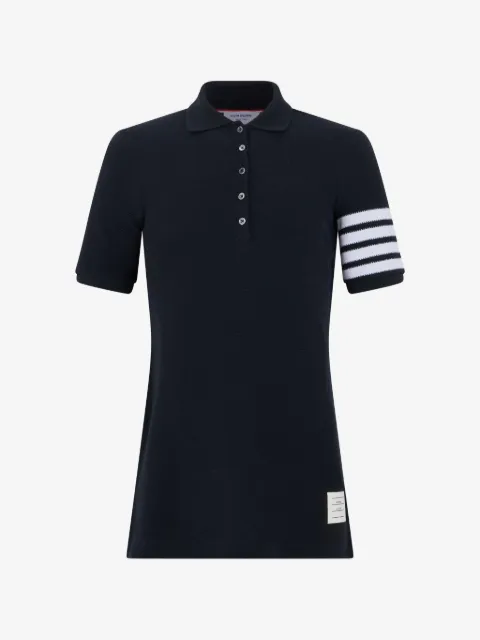 Thom Browne textured piqué 4-Bar polo dress