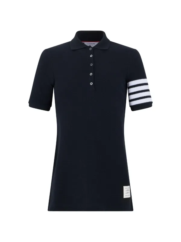 thom browne polo dress Women's Awning Striped Poplin Polo Halter Dress in Medium Blue Size 42