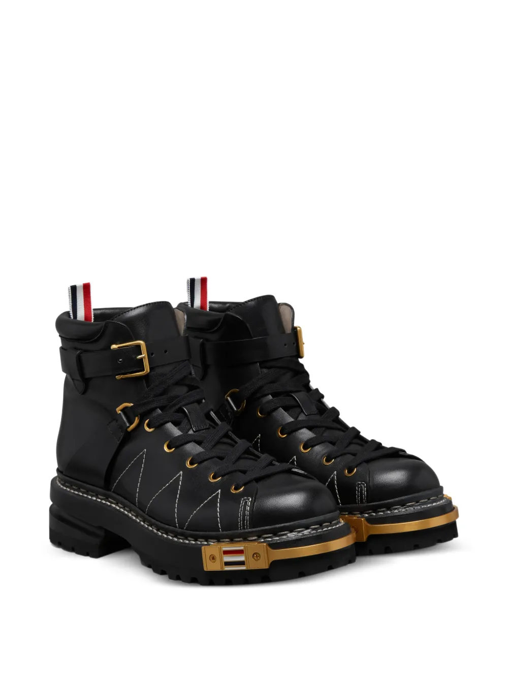 Thom Browne botas de piel de becerro con hebilla | Botas militares | Image 2