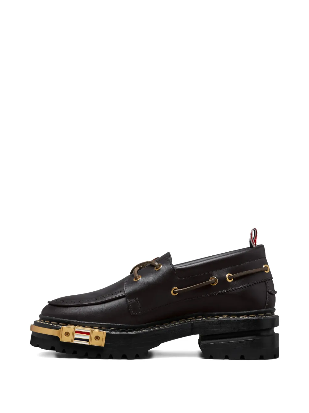 Thom Browne Hiking Leather Loafers In Brown