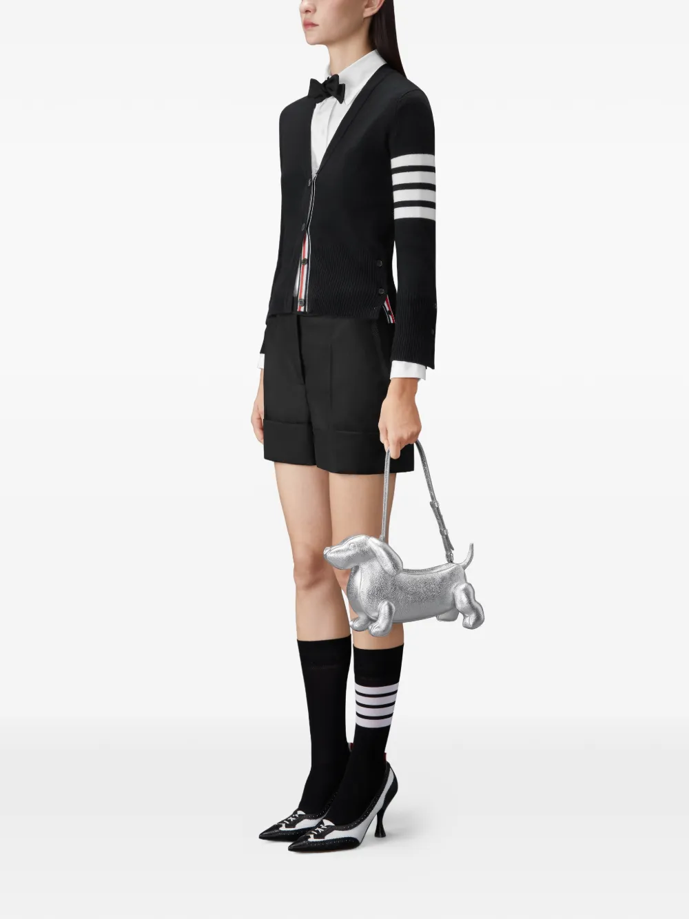 Thom Browne baby Hector shoulder bag - Zilver