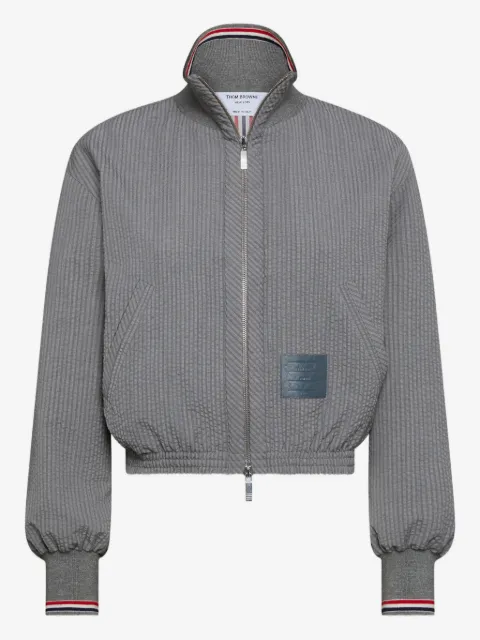 Thom Browne zip-fastening patch-detailed jacket