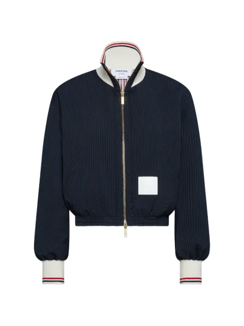 Thom Browne veste zippée à détail de patch