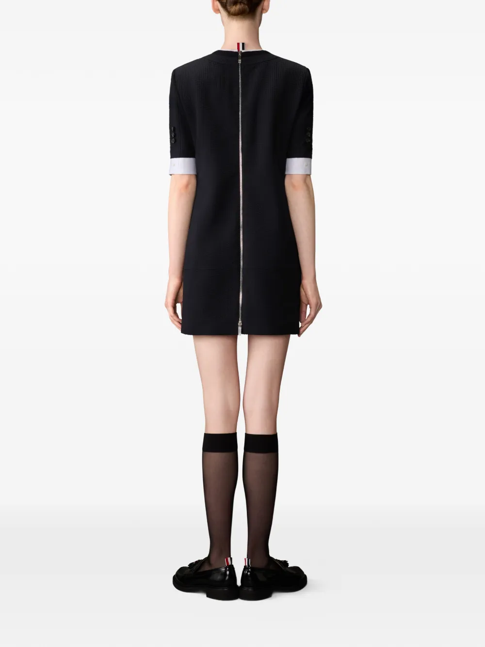 Thom Browne Mini-jurk met korte mouwen Zwart