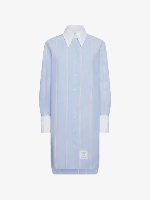 Thom Browne striped-pattern shirt dress