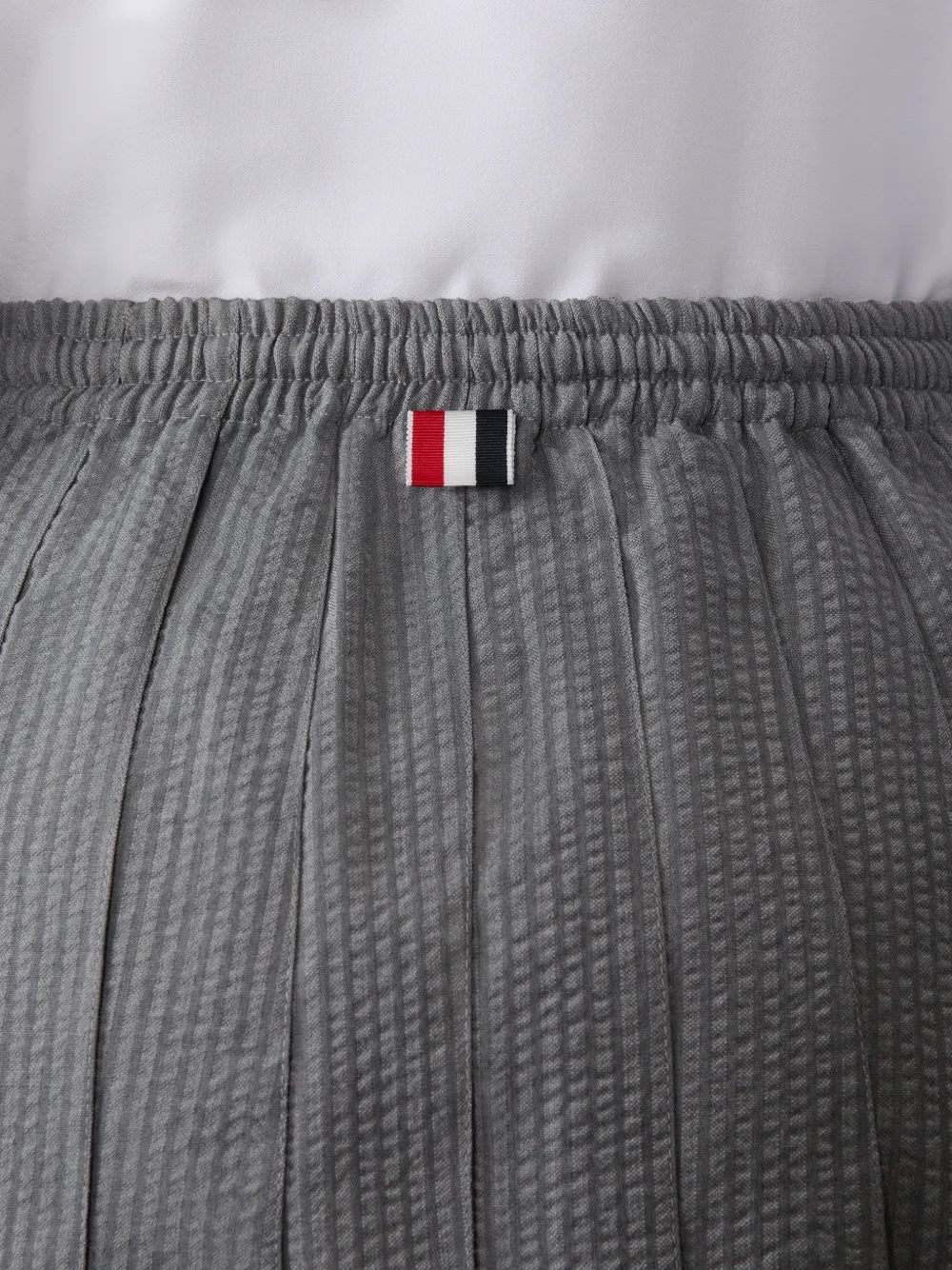 Thom Browne Mini-plooirok met trekkoord Grijs