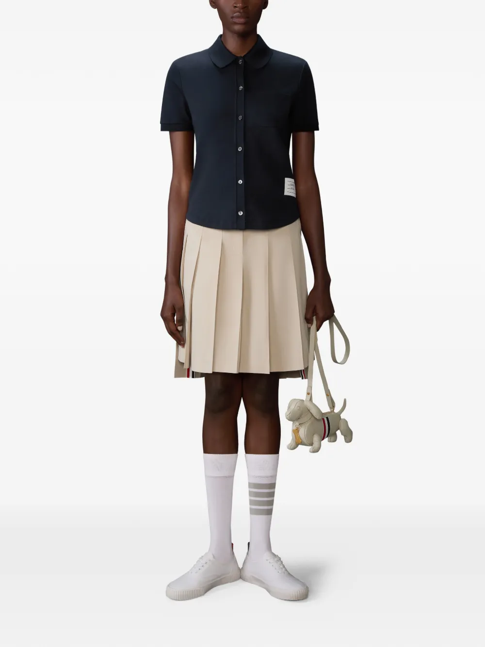 Thom Browne Overhemd met korte mouwen - Blauw