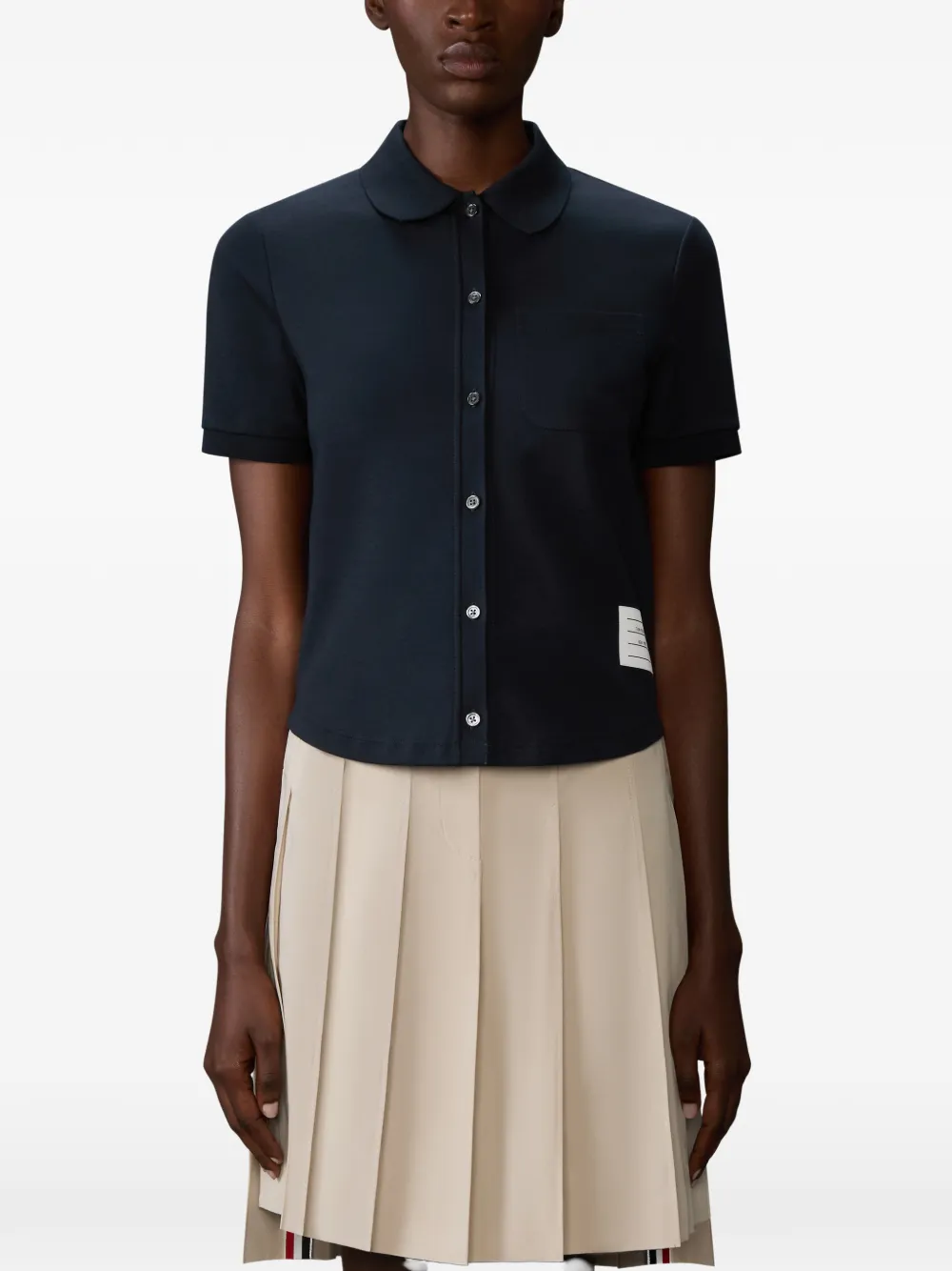 Thom Browne Overhemd met korte mouwen Blauw