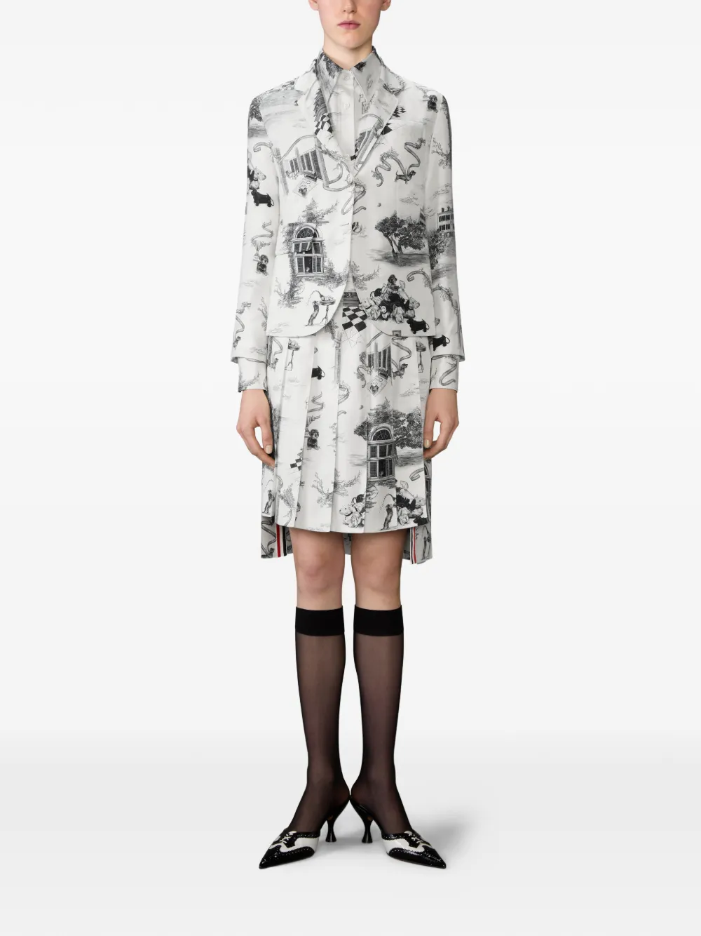 Thom Browne button-fatening toile-print shirt | Shirts | Image 2