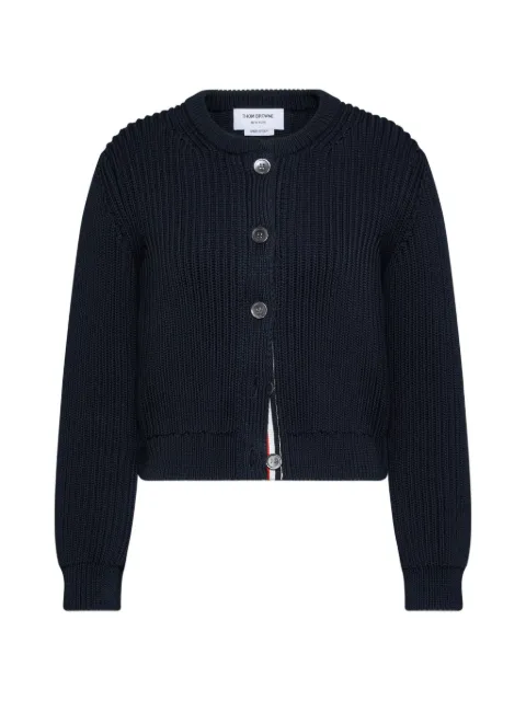 Thom Browne cardigan en coton à coupe courte