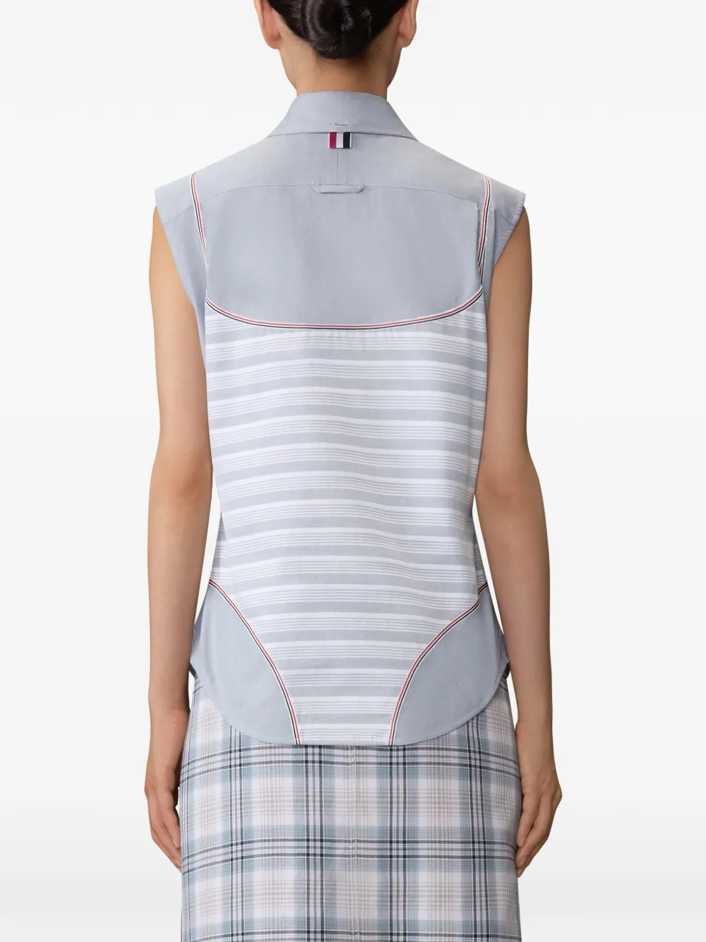 Thom Browne Gestreept blouse Grijs