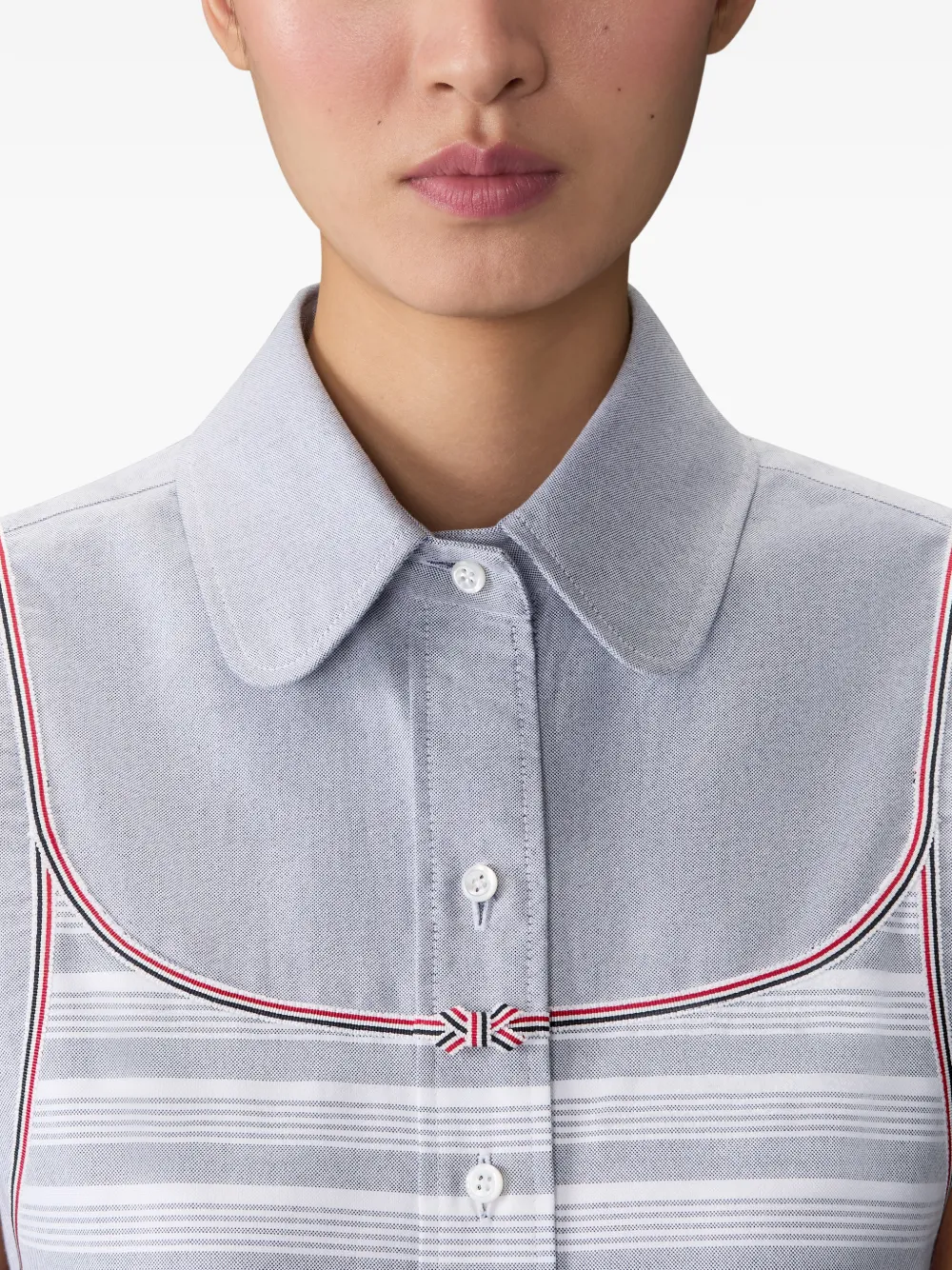 Thom Browne Gestreept blouse Grijs