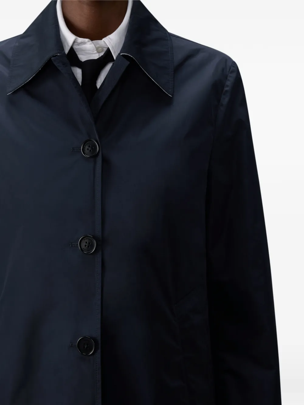 Thom Browne Wollen jas Blauw