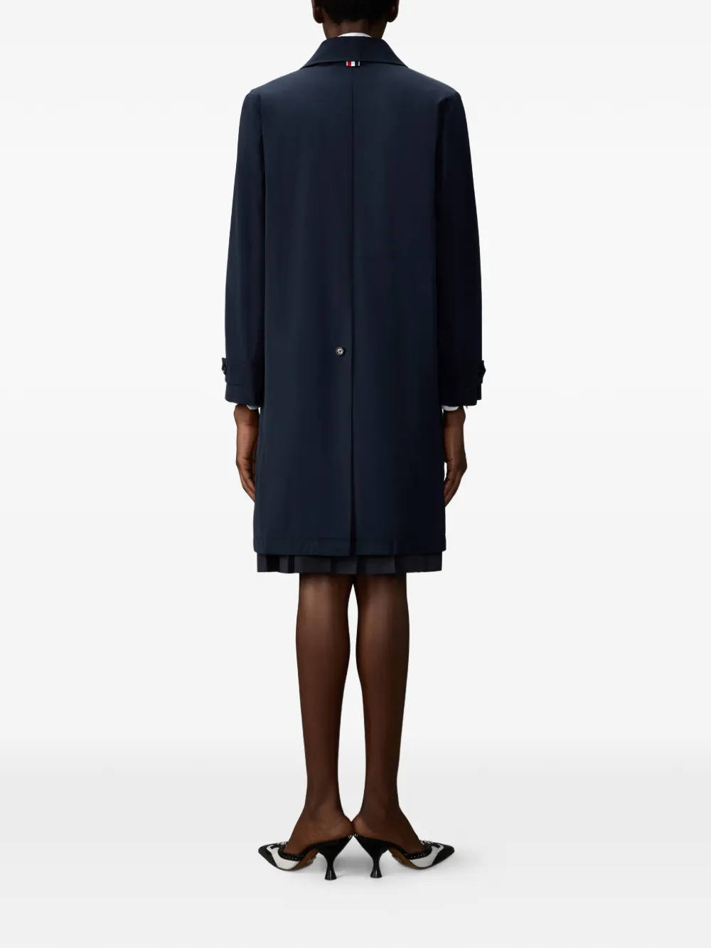 Thom Browne Wollen jas Blauw