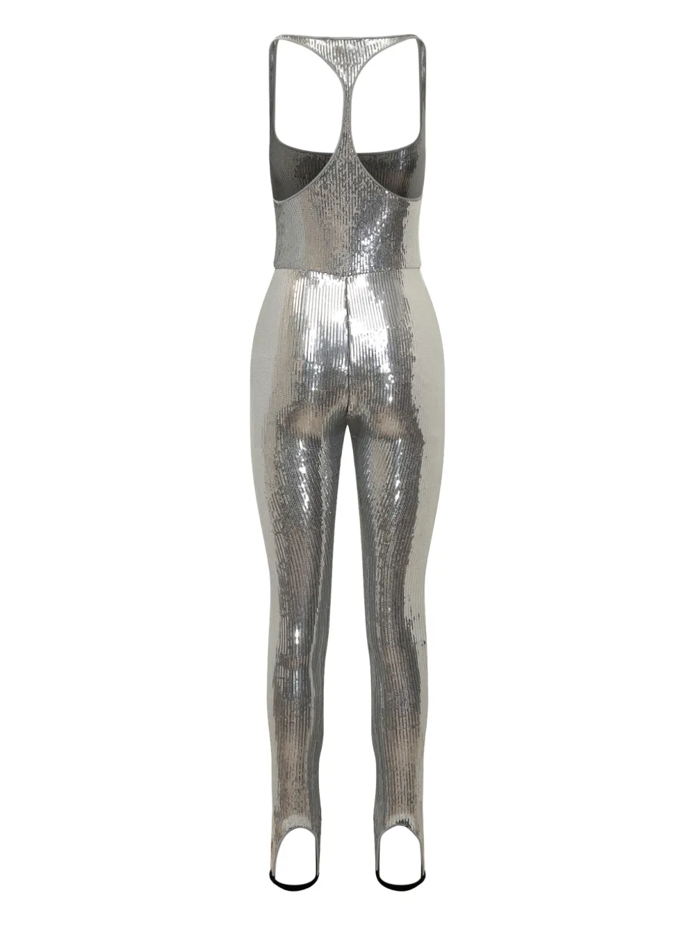 DSQUARED2 Jumpsuit met pailletten en streep - Zilver