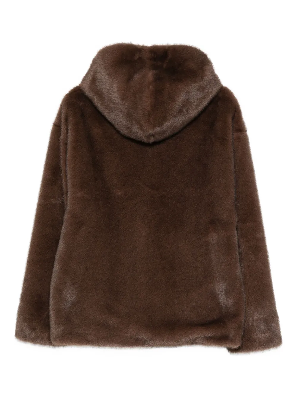 Forte Dei Marmi Couture Hooded Jacket In Brown