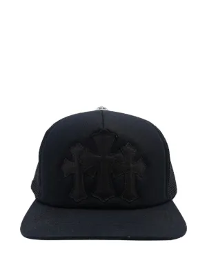 Chrome Hearts トリプルクロス トラッカーキャップ | ブラック