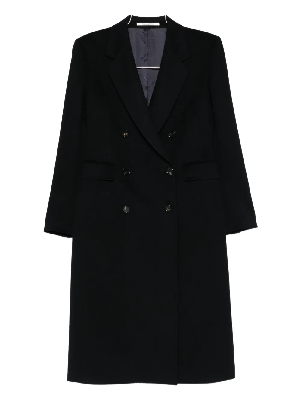 Tagliatore Double-breasted Coat In Black