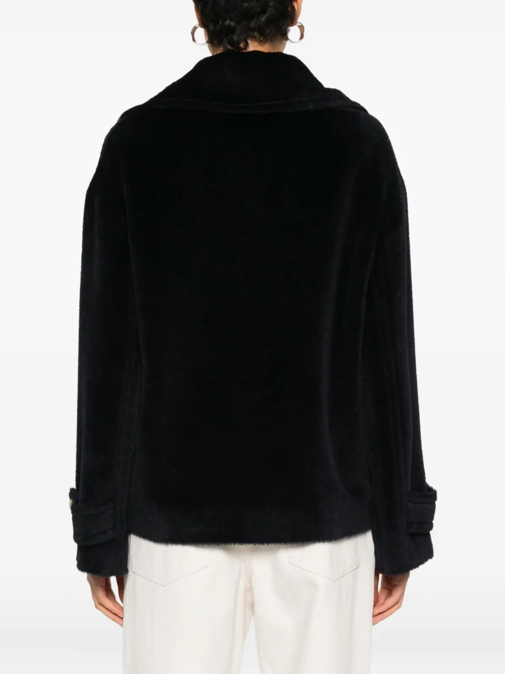 Tagliatore Sheila Short Coat In Blue