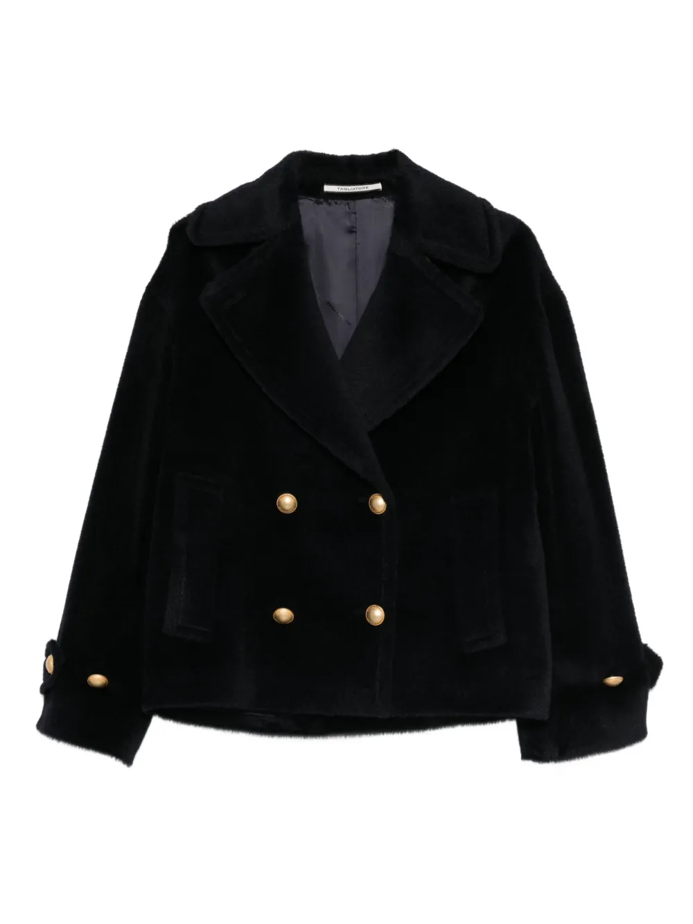 Tagliatore Sheila Short Coat In Blue