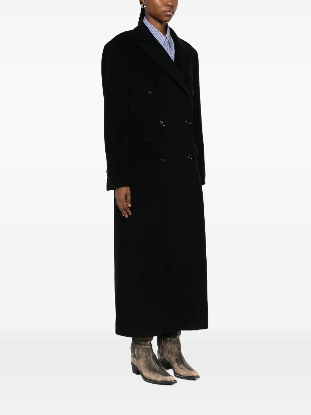 Tagliatore Jas met dubbele rij knopen Zwart