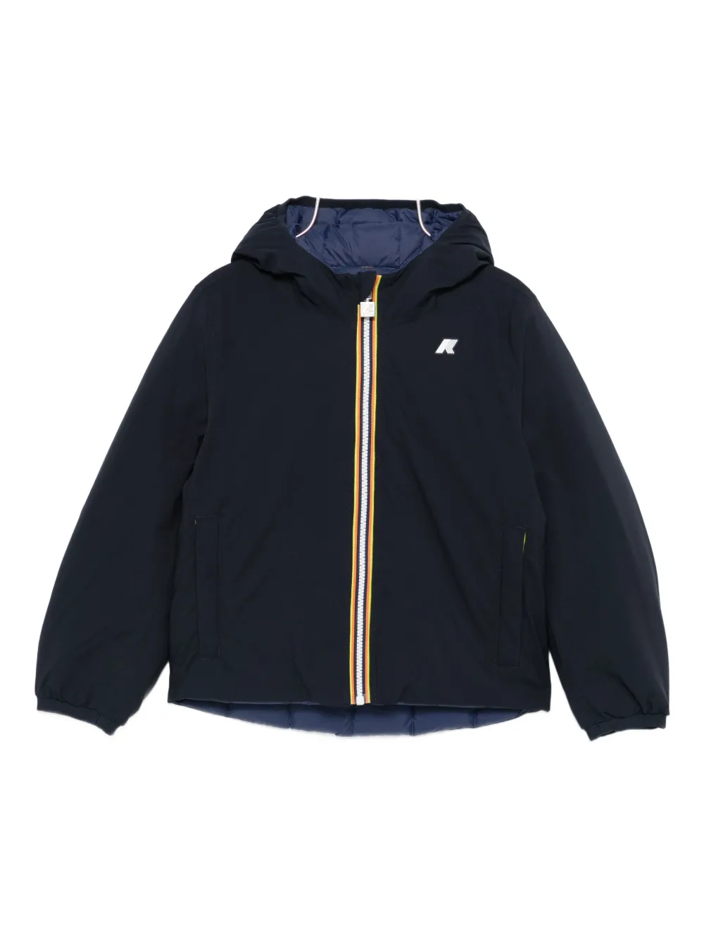 K Way Kids Giacca reversibile Jack con cappuccio - Blu