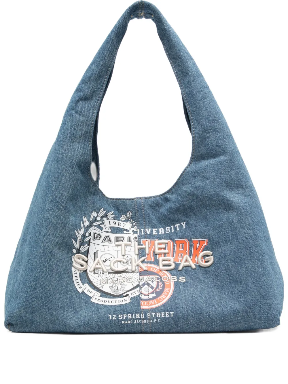 A.P.C. graphic-print tote bag | azul | Image 1