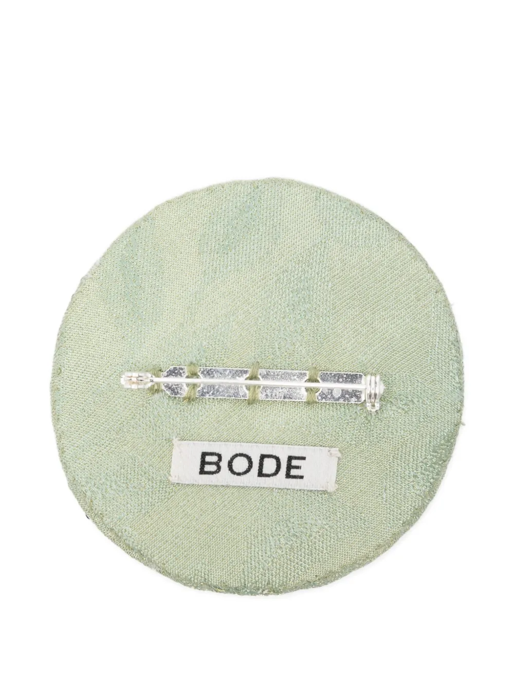 Bode Willow Embellished Brooch In Green