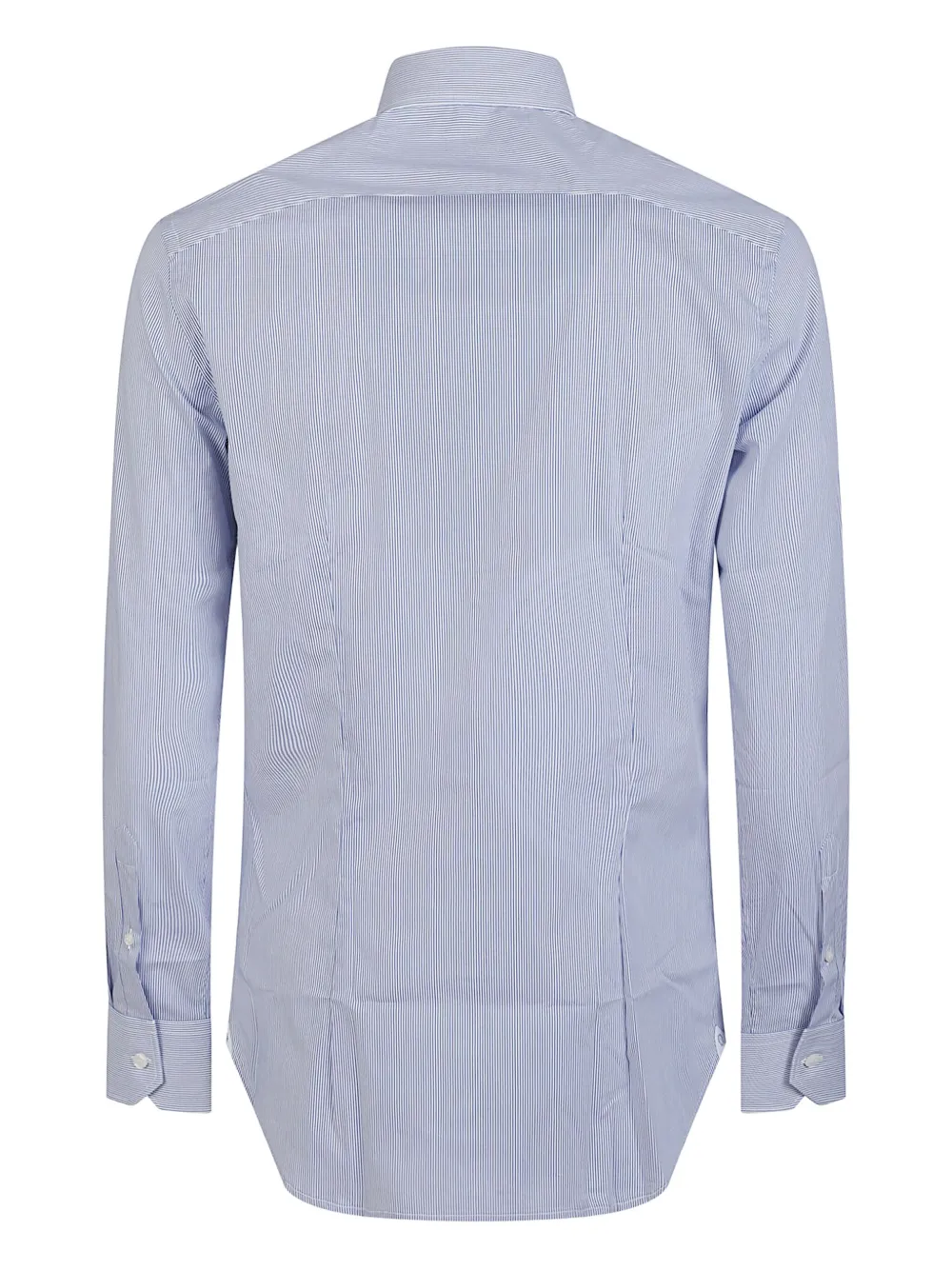 Orian striped cotton shirt - Blauw